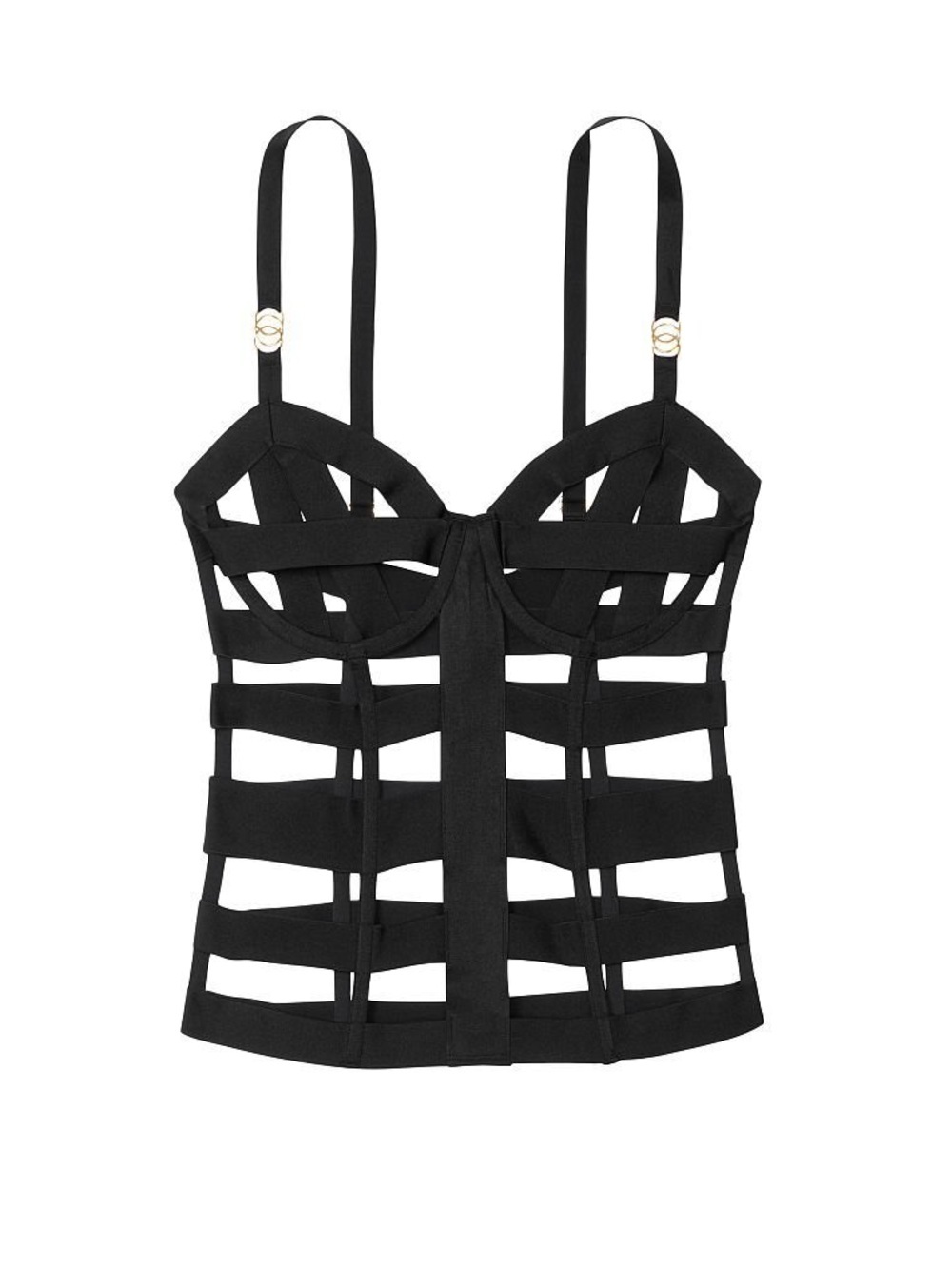 Victoria's Secret Black Vixen Bandage Corset Size M
